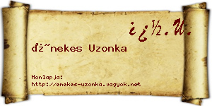 Énekes Uzonka névjegykártya